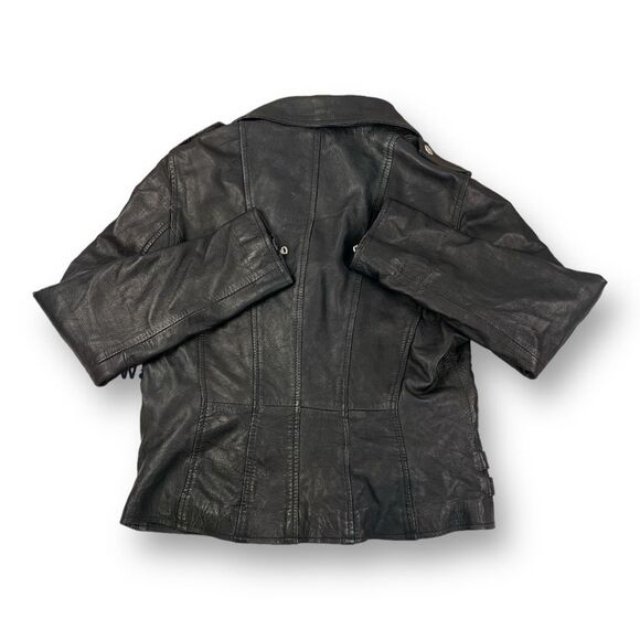 Aviatrix Leather Biker Jacket Size 2XL but fits like a size L. - Picture 5 of 7